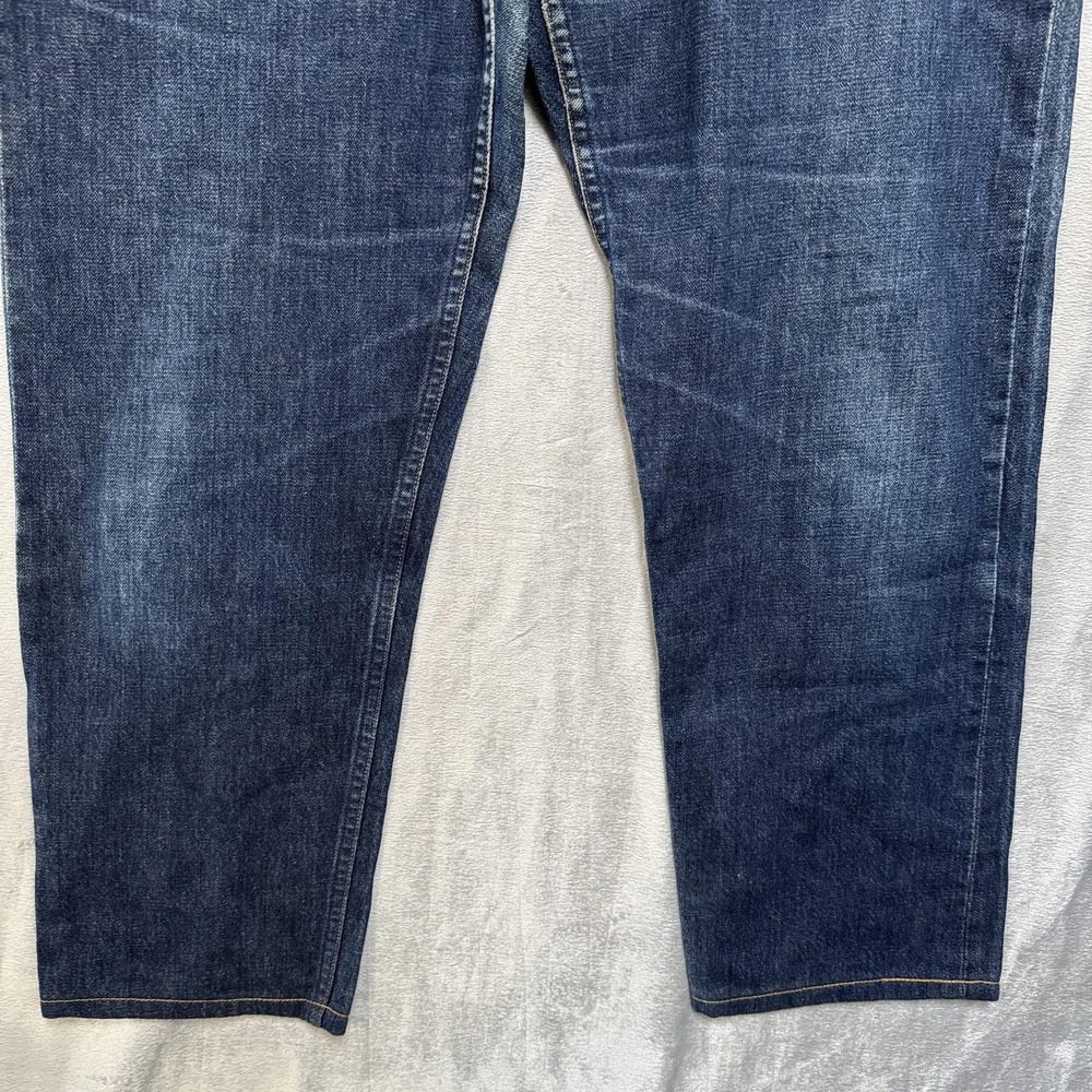 Banana Republic Jeans Mens Large Blue Dark Wash Button Fly Denim Pants 34x28 - Picture 2 of 13